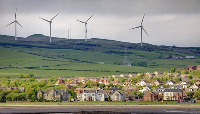 İskoçya Elektrik İhtiyacının %37'sini Rüzgardan Karşıladı