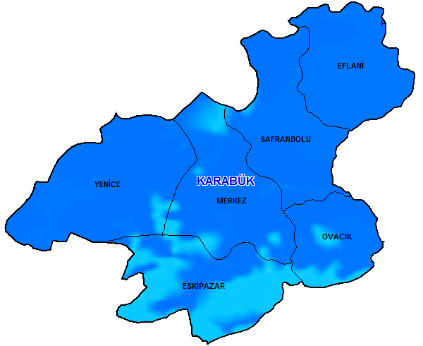 Karabük Güneş Enerjisi Potansiyeli Haritası Karabük Güneş Enerjisi Potansiyeli Haritası