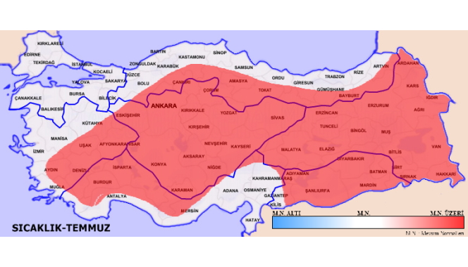 2021 Temmuz, Ağustos ve Eylül Ayları Hava Tahmini