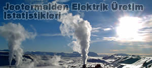 Jeotermal Elektrik Üretimi İstatistikleri Jeotermal Elektrik Üretimi İstatistikleri