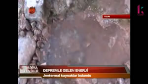 Van Depremi Sonrası Jeotermal Kaynak Tespit Edildi